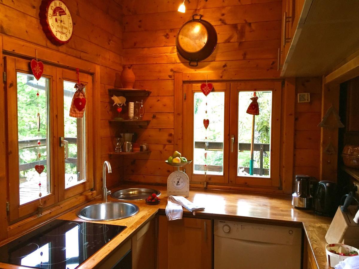 Cosy Chalet With Private Sauna In Bousseviller Bagian luar foto